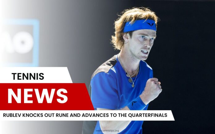 Rublev Knocks Out Rune and Advances to the Quarterfinals