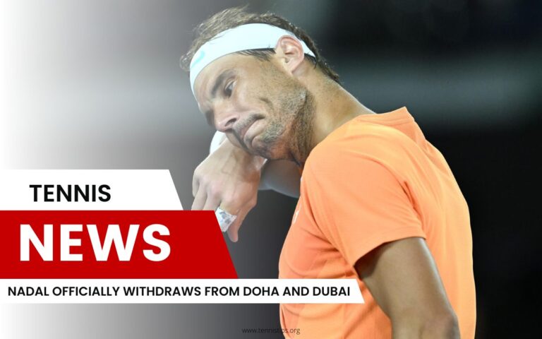 Nadal se retira oficialmente de Doha e Dubai