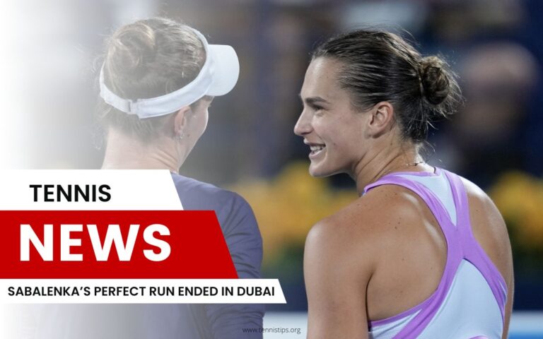 Sabalenka's perfecte run eindigde in Dubai