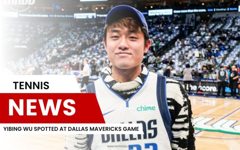Yibing Wu Spotted at Dallas Mavericks Game
