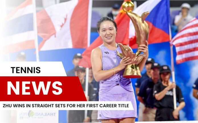 Zhu Wins in Straight Sets for Her First Career Title