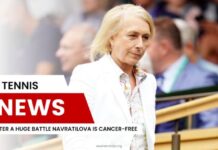 Na een enorme strijd is Navratilova kankervrij