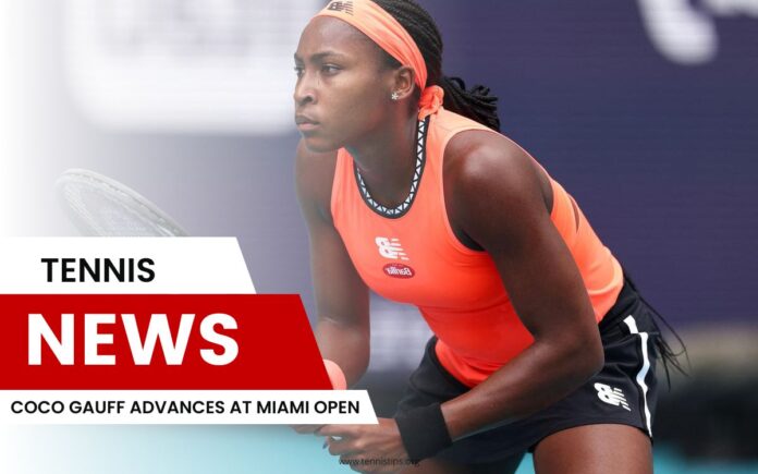 Coco Gauff Advances at Miami Open
