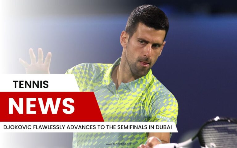 Djokovic gaat feilloos door naar de halve finale in Dubai