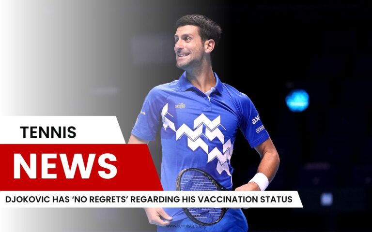 Djokovic no se arrepiente de su estado de vacunación