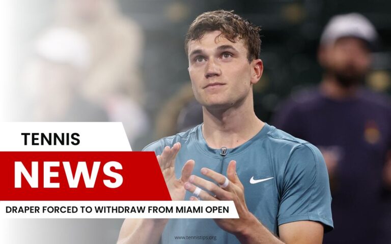 Draper Forced to Withdraw From Miami Open