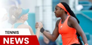 Gauff utslagen i en thriller i tredje omgången