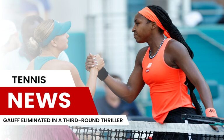 Gauff eliminado em um thriller de terceira rodada