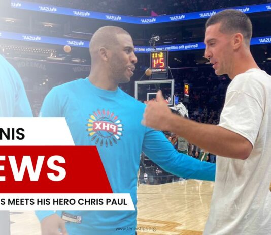 Kokkinakis Meets His Hero Chris Paul