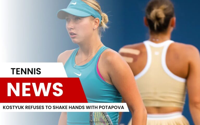 Kostyuk se recusa a apertar a mão de Potapova