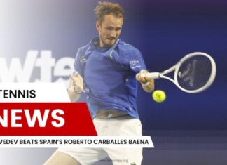 Medvedev Beats Spain’s Roberto Carballes Baena