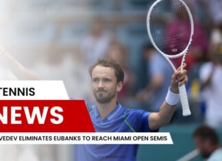 Medvedev Eliminates Eubanks to Reach Miami Open Semis