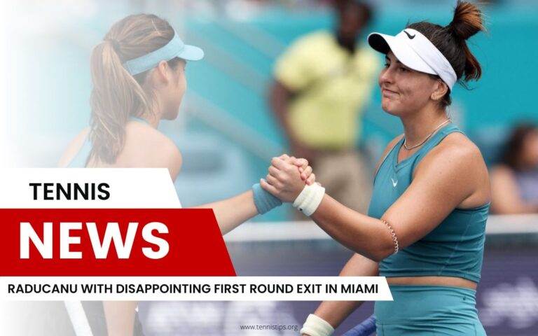 Raducanu con decepcionante salida en primera ronda en Miami