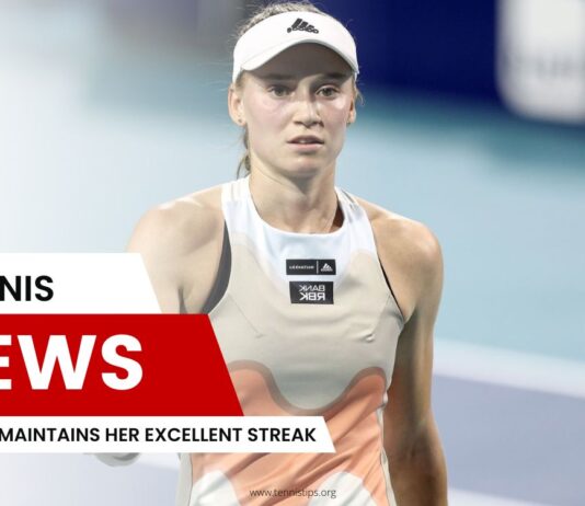 Rybakina Maintains Her Excellent Streak
