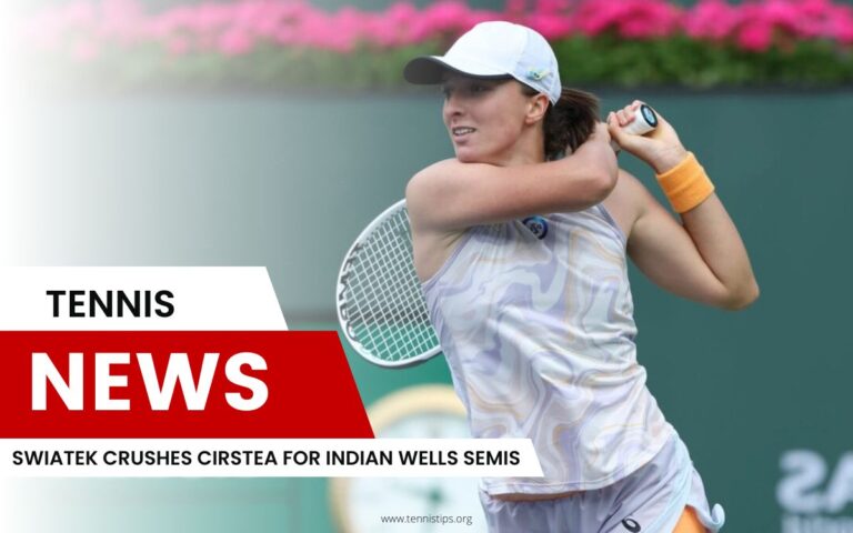 Swiatek Crushes Cirstea for Indian Wells Semis