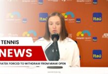 Swiatek Forced to Withdraw From Miami Open