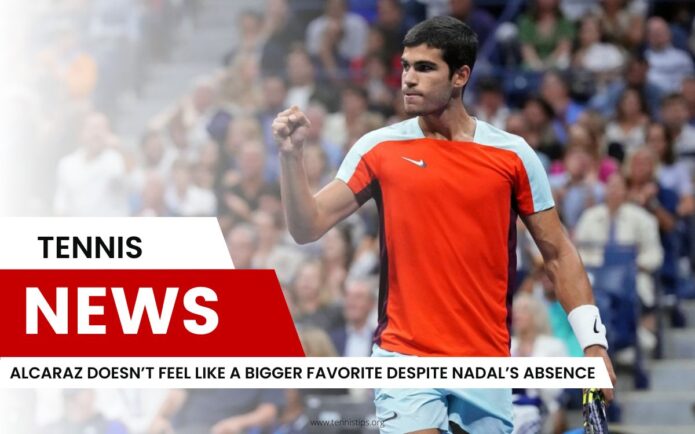 Alcaraz non sembra un grande favorito nonostante l'assenza di Nadal