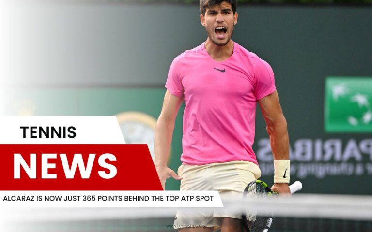 Alcaraz Is Now Just 365 Points Behind the Top ATP Spot