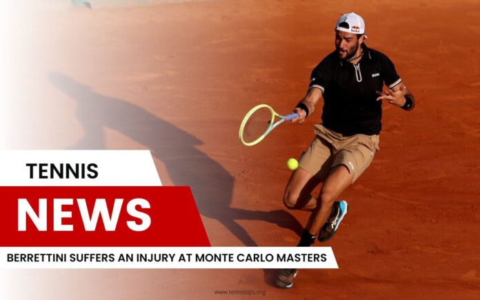 Berrettini Suffers an Injury at Monte Carlo Masters