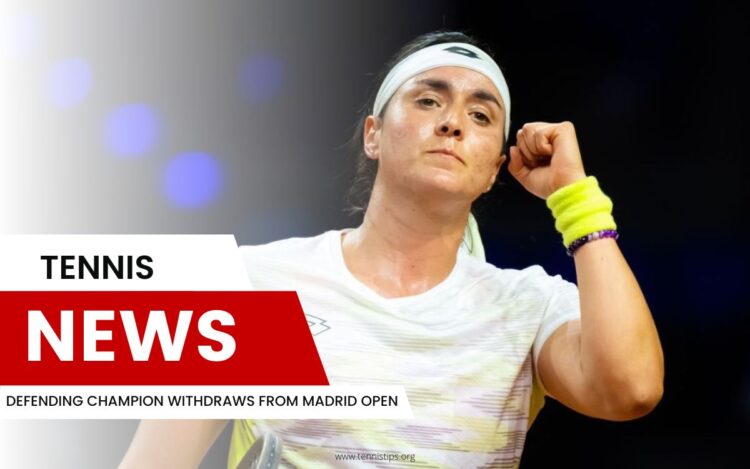 Defending Champion Withdraws From Madrid Open