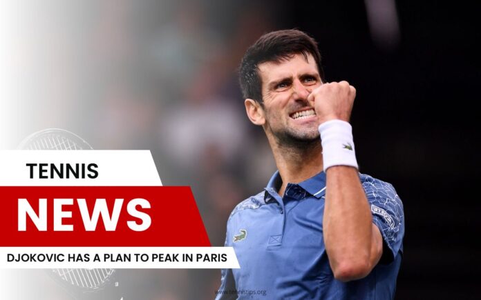 Djokovic tem um plano para atingir o pico em Paris Djokovic tem um plano para atingir o pico em Paris