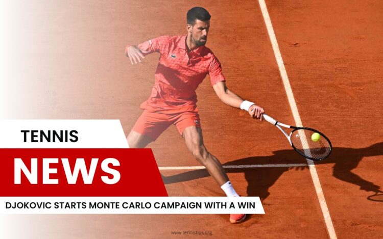 Djokovic démarre la campagne de Monte-Carlo avec une victoire