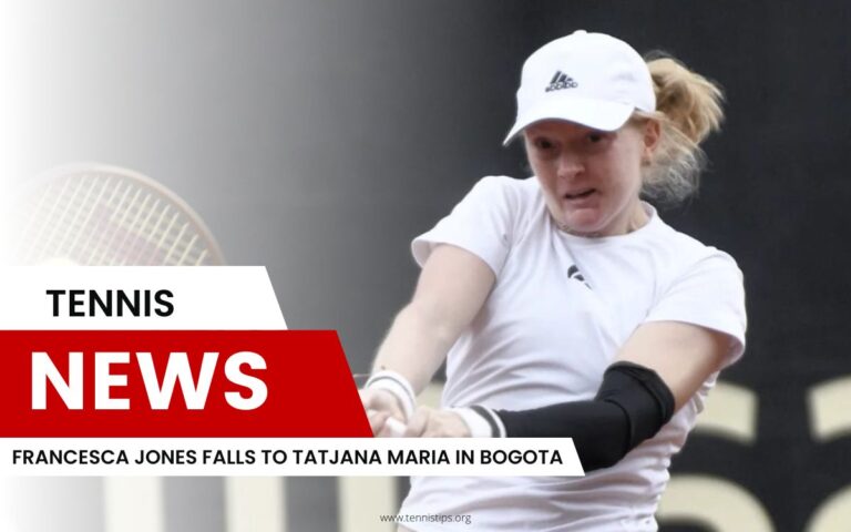 Francesca Jones tombe à Tatjana Maria à Bogota