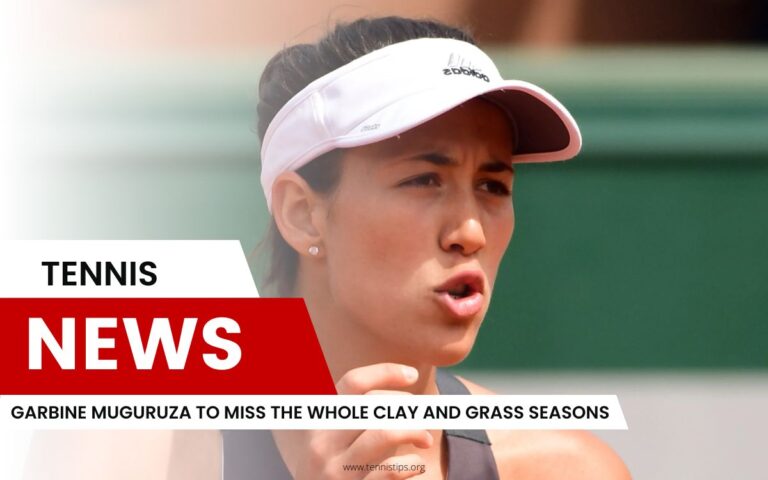 Garbiñe Muguruza se perderá toda la temporada de tierra batida y hierba