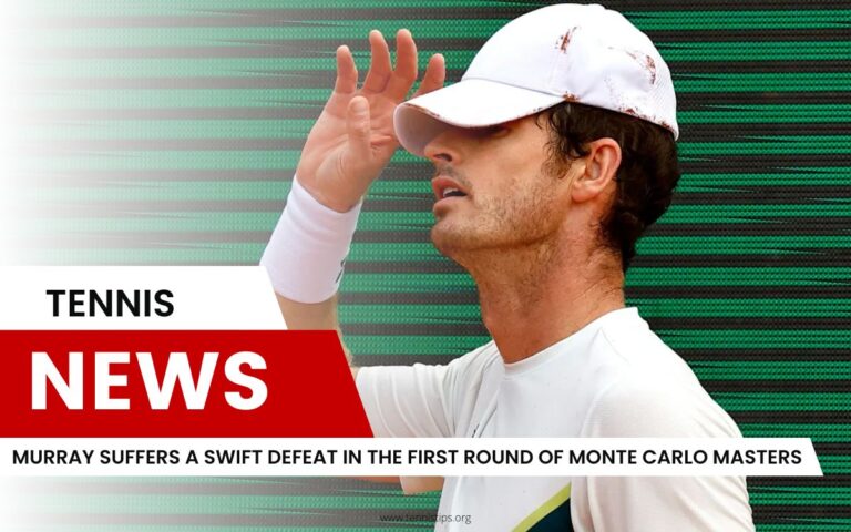 Murray lijdt een snelle nederlaag in de eerste ronde van Monte Carlo Masters