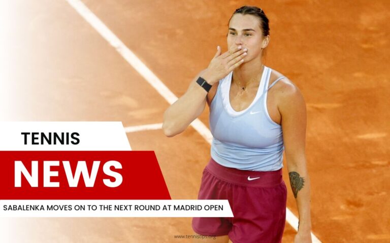 Sabalenka Moves on to the Next Round at Madrid Open