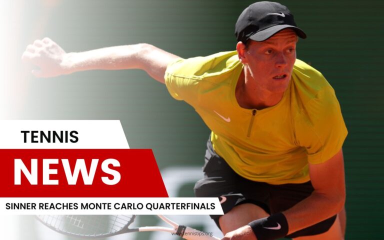 Sinner chega às quartas de final em Monte Carlo