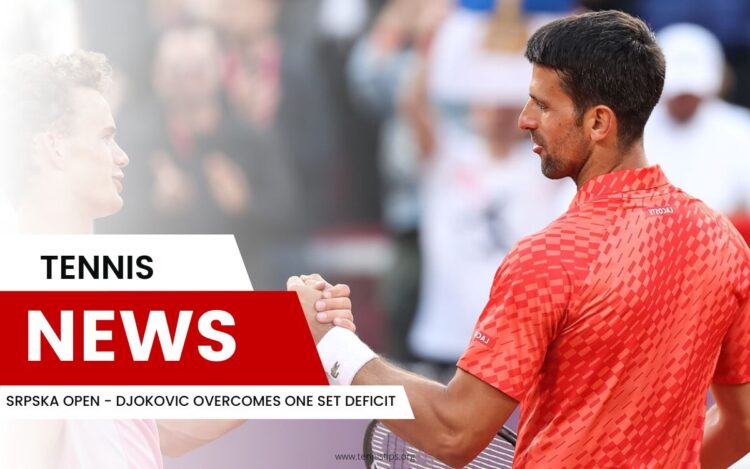 Srpska Open - Djokovic surmonte un déficit d'un set
