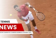 Djokovic Eliminates Cameron Norrie in Straight Sets