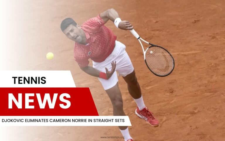 Djokovic eliminiert Cameron Norrie in geraden Sätzen