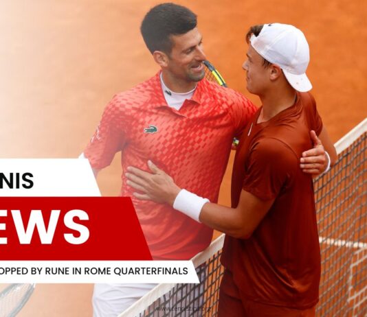 Djokovic Stopped by Rune in Rome Quarterfinals