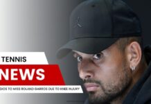 Kyrgios to Miss Roland Garros Due to Knee Injury