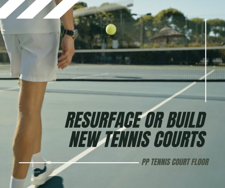 Recapear ou construir novas quadras com piso de quadra de tênis PP