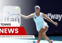 Sofia Kenin Moves on to the Second Round in Rome
