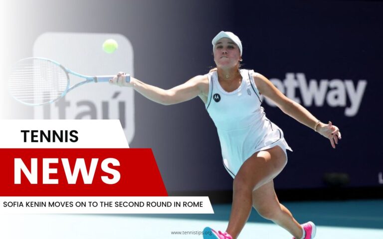 Sofia Kenin segue para a segunda fase em Roma