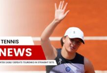 Swiatek Easily Defeats Tsurenko in Straight Sets