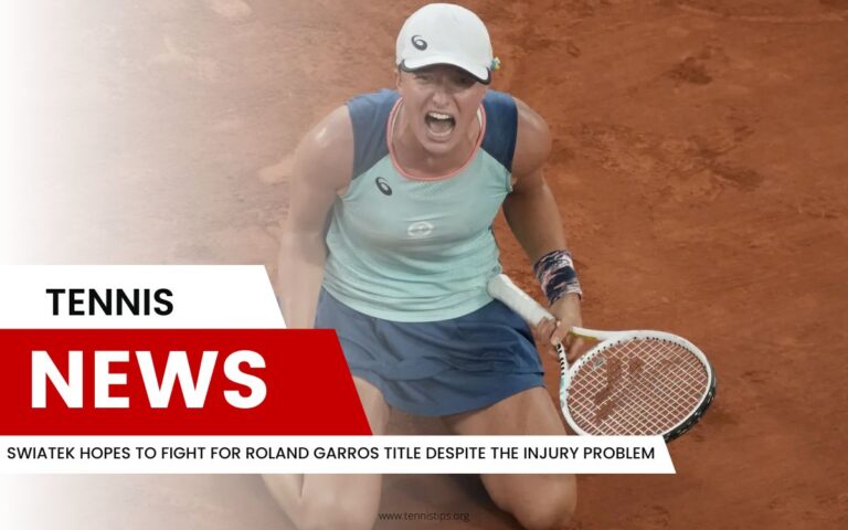 Swiatek hoopt ondanks het blessureprobleem te kunnen vechten voor de titel op Roland Garros