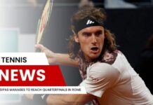 Tsitsipas Manages to Reach Quarterfinals in Rome