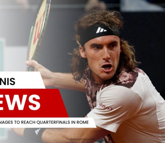 Tsitsipas Manages to Reach Quarterfinals in Rome