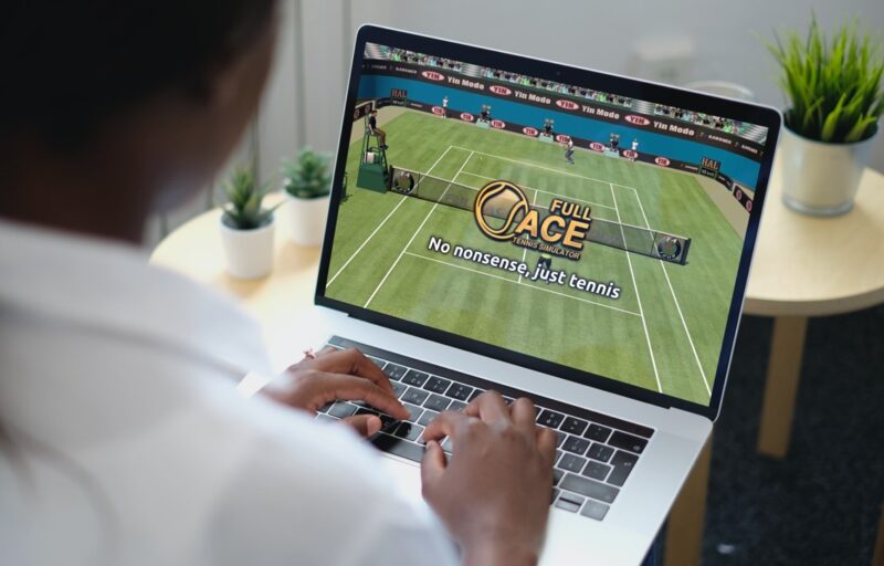 Vollständiges PC-Spiel „Ace Tennis Simulator“.