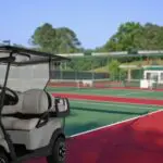 Utility Vehicles in Tennis Facilities Maintaining Tennis Courts